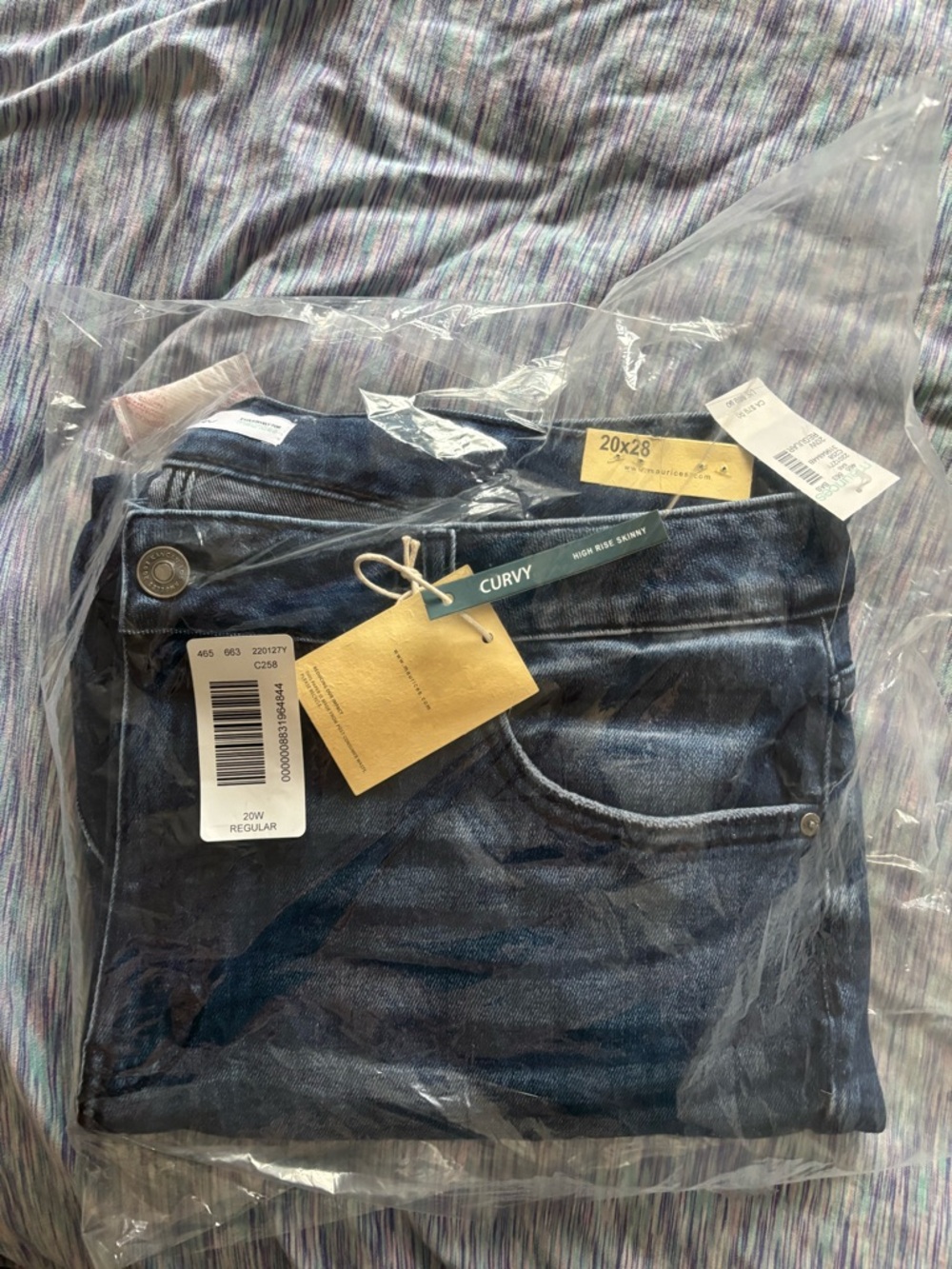 Curvy Fit Dark Blue KanCan Women’s  Jeans 20x28